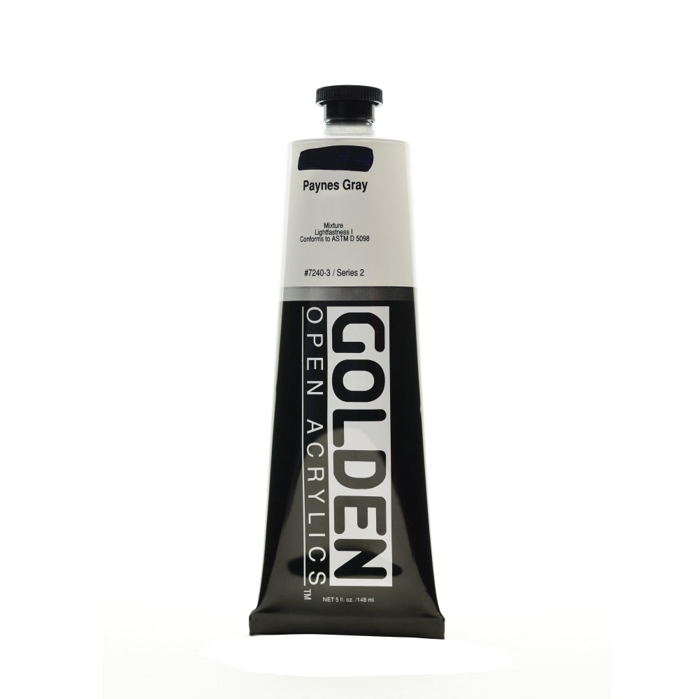 Golden OPEN Acrylic Paint, 5 Oz Tube, Paynes Gray