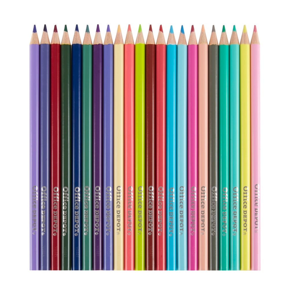 Office Depot Brand Color Pencils, 2.9 mm, Assorted Colors, Pack Of 220 Pencils