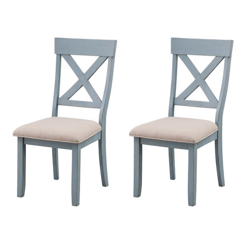 Coast to Coast Dining Chairs, Natural, Set Of 2 Chairs