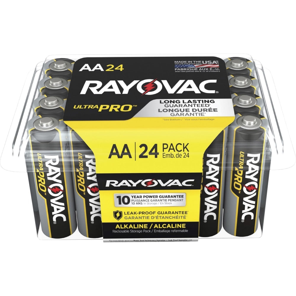 Rayovac Ultra Pro Alka AA24 Batteries - For Multipurpose - AA - 288 / Carton