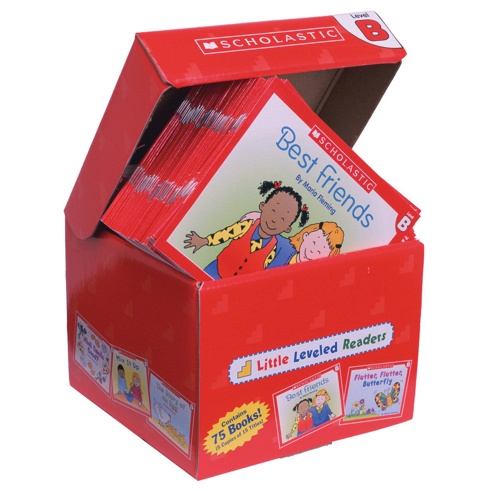 Scholastic Little Leveled Readers Book: Level B Box Set, Grades K-2, Pack Of 75 Books