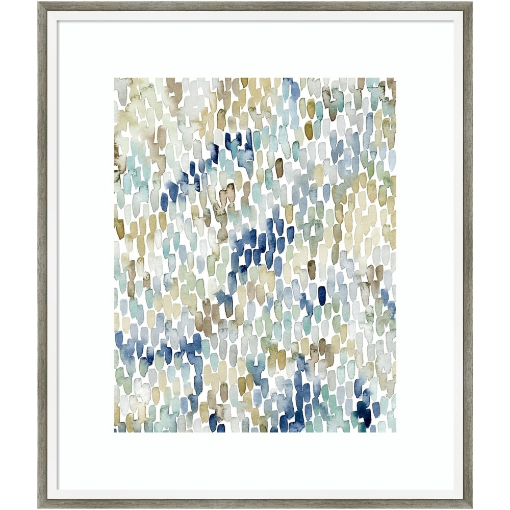 Amanti Art River Wavelets I by Grace Popp Wood Framed Wall Art Print, 18inW x 21inH, White