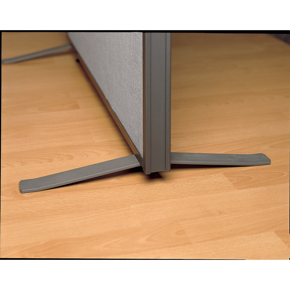 Bush Business Furniture ProPanels Single Panel Foot Kit , Light Gray/Slate, Standard Delivery