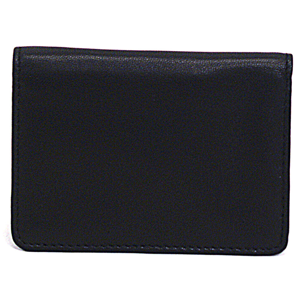 Samsonite Leather Business Card Holder, 4 1/16in x 3in x 1/2in, Black