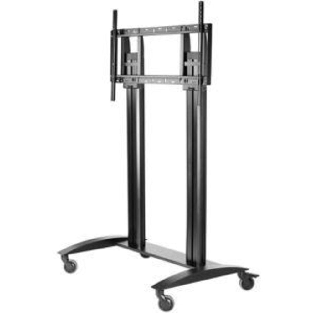 Peerless-AV SmartMount Flat Panel Cart For 55in-98in Displays, 68.4inH x 46inW x 29inD, Black