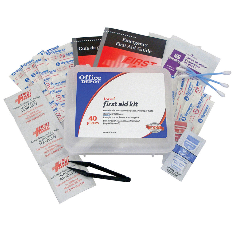 Office Depot Brand 40-Piece Travel First Aid Kit