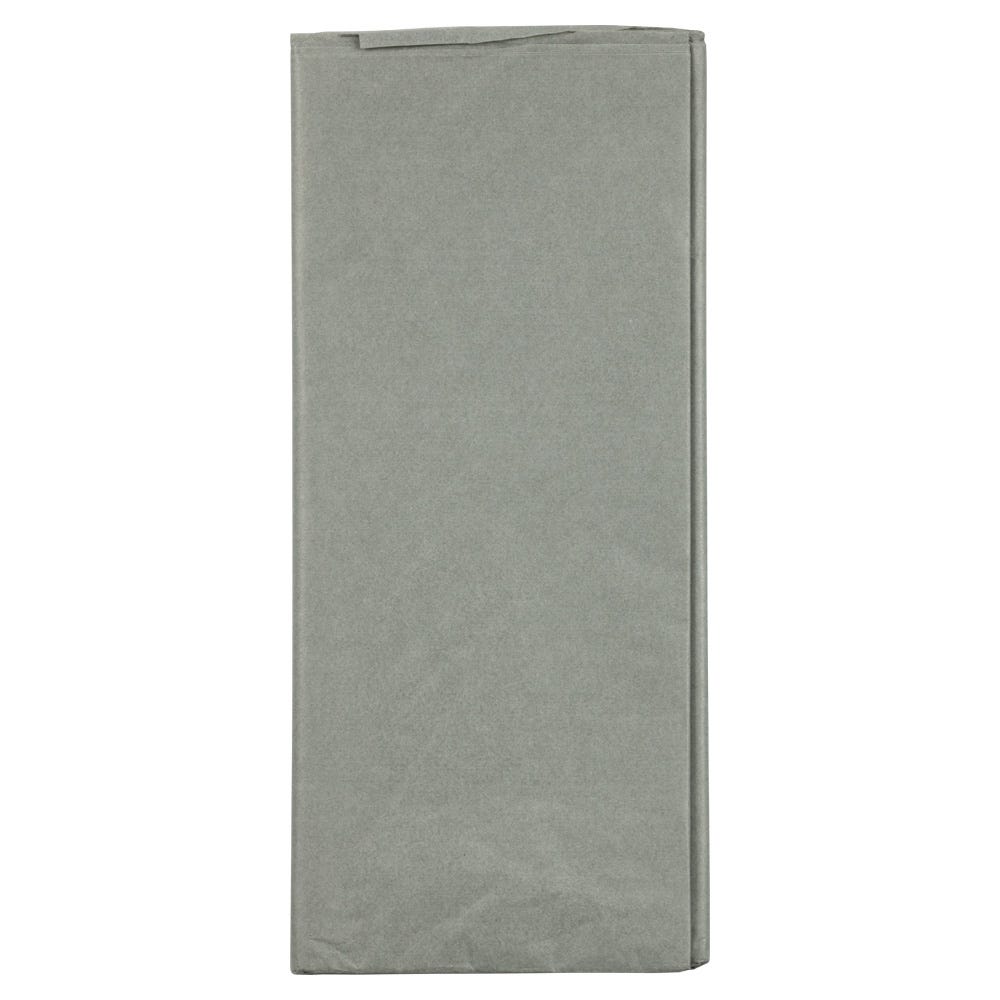 JAM Paper Tissue Paper, 26inH x 20inW x 1/8inD, Gray, Pack Of 10 Sheets