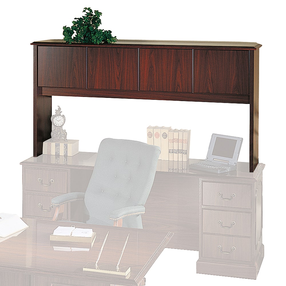 HON 94000 Series Stack-On Storage 70inW Desk Hutch With Laminate Doors, Mahogany