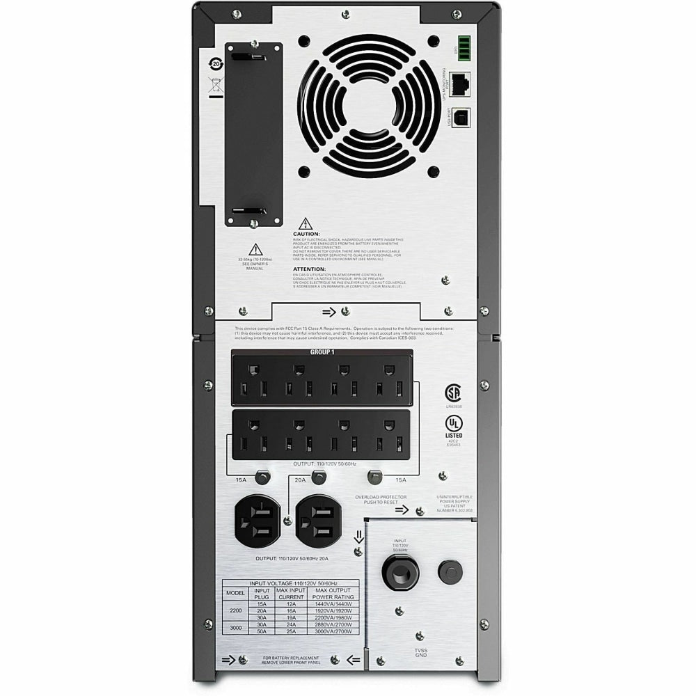 APC by Schneider Electric Smart-UPS 2200VA LCD 120V US - Tower - 3 Hour Recharge - 8 Minute Stand-by - 120 V Input - 120 V AC Output - Sine Wave - USB - 2 x NEMA 5-20R, 8 x NEMA 5-15R - 10 x Battery/Surge Outlet