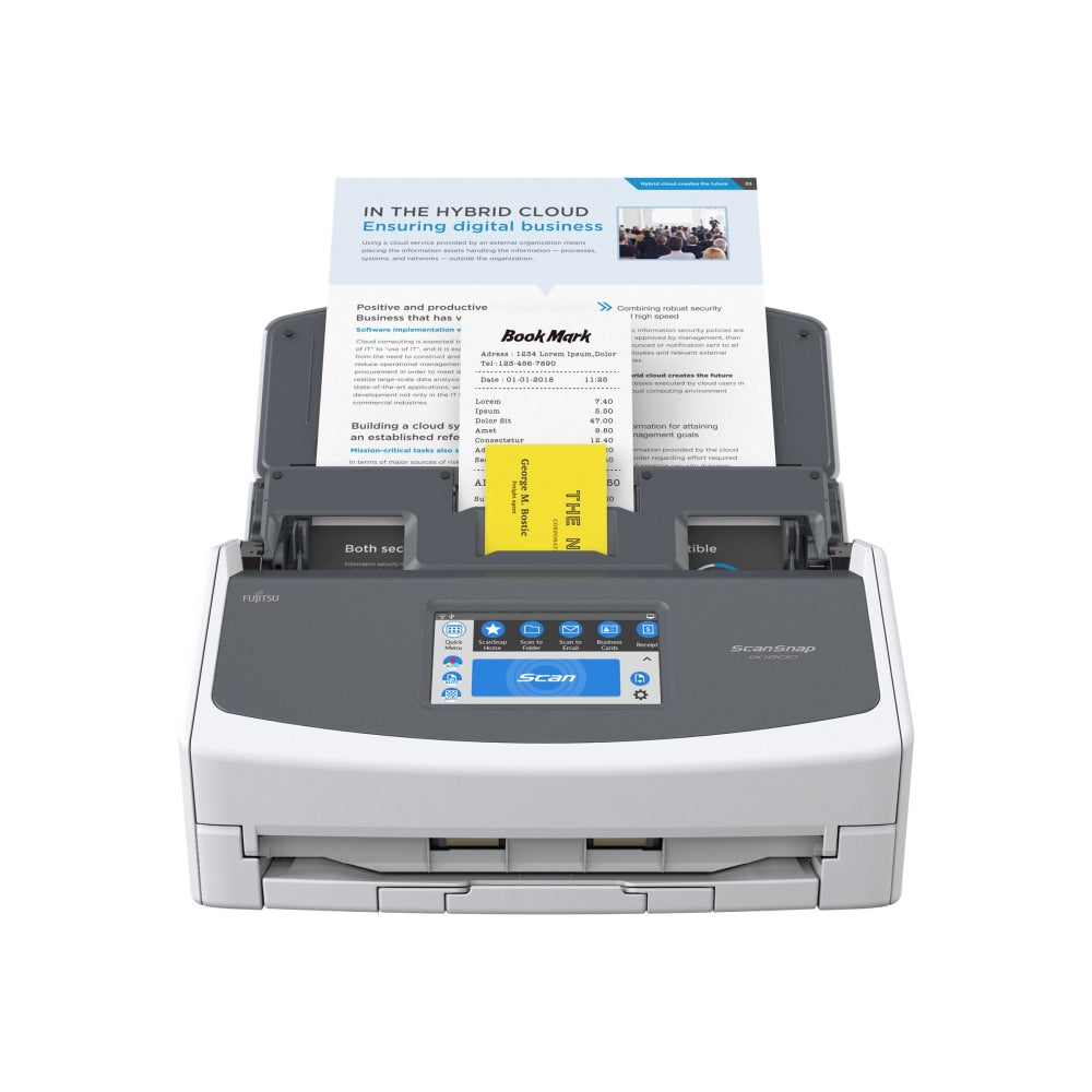 Ricoh ScanSnap iX1600 - Document scanner - Dual CIS - Duplex - 279 x 3000 mm - 600 dpi x 600 dpi - up to 40 ppm (mono) / up to 40 ppm (color) - ADF (50 sheets) - Wi-Fi(n), USB 3.2 Gen 1x1 - TAA Compliant