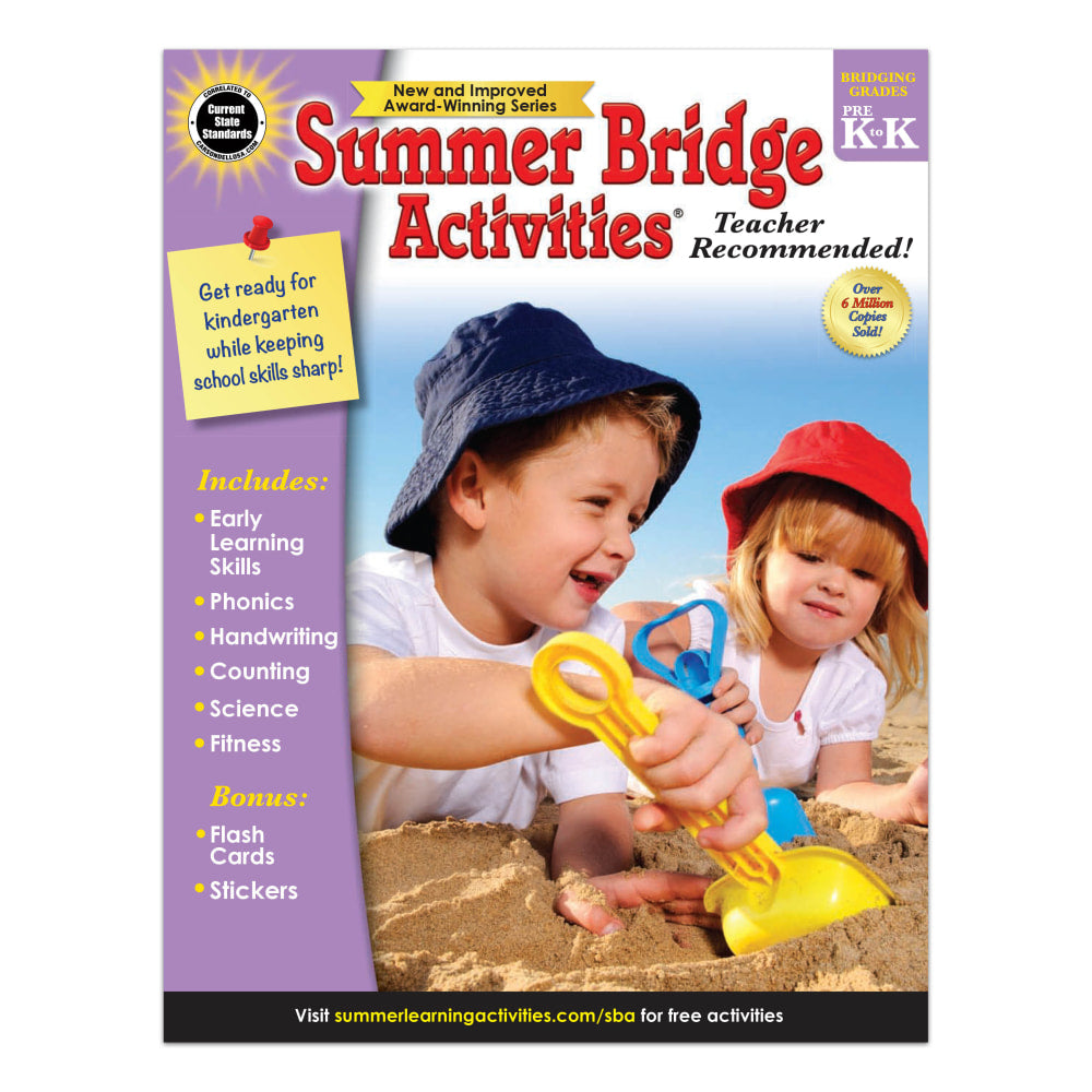 Carson-Dellosa Summer Bridge Activities Workbook, Grades Pre-K - K