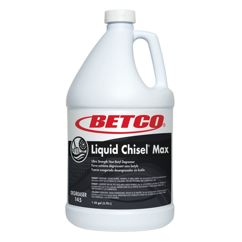 Betco Liquid Chisel Max Degreaser Concentrate, 128 Oz Bottle, Case Of 4