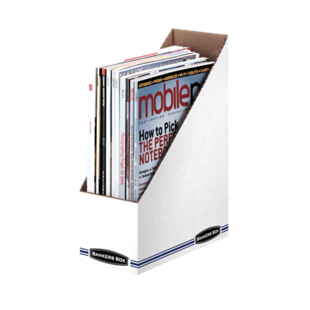 Bankers Box Stor/File Magazine Files - Letter - White - Cardboard - 12 / Carton