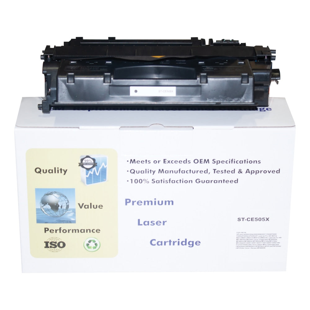 M&A Global Remanufactured Black High Yield Toner Cartridge Replacement For HP 05X, CE505X, CE505X-CMA