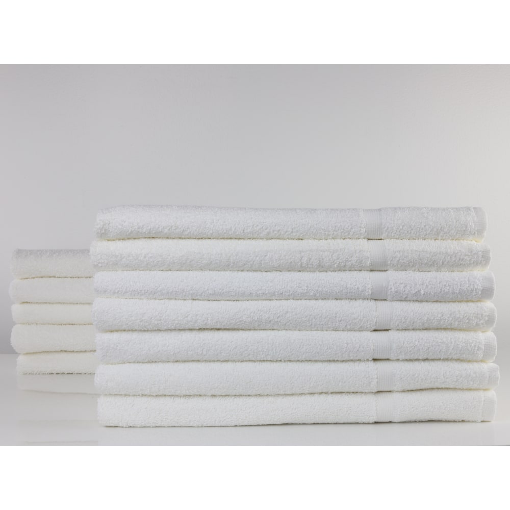 1888 Mills Durability Bath Mats, 20in x 30in, White, Pack Of 60 Mats