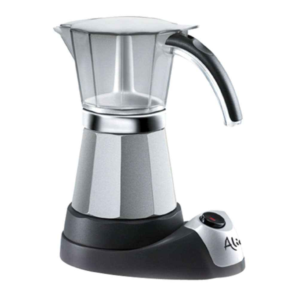 DeLonghi Electric Moka Espresso Maker, Black/Stainless