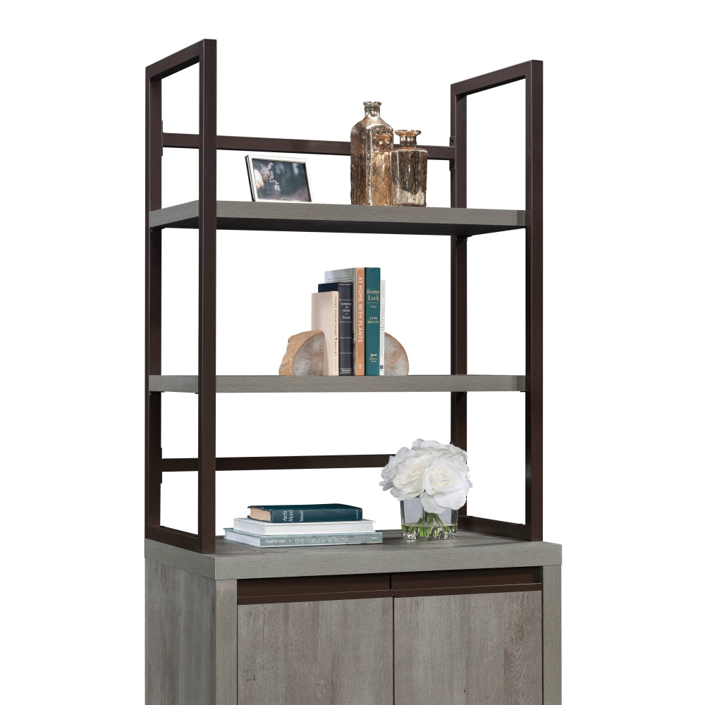 Sauder Manhattan Gate 32inW 2-Shelf Library Hutch, Mystic Oak