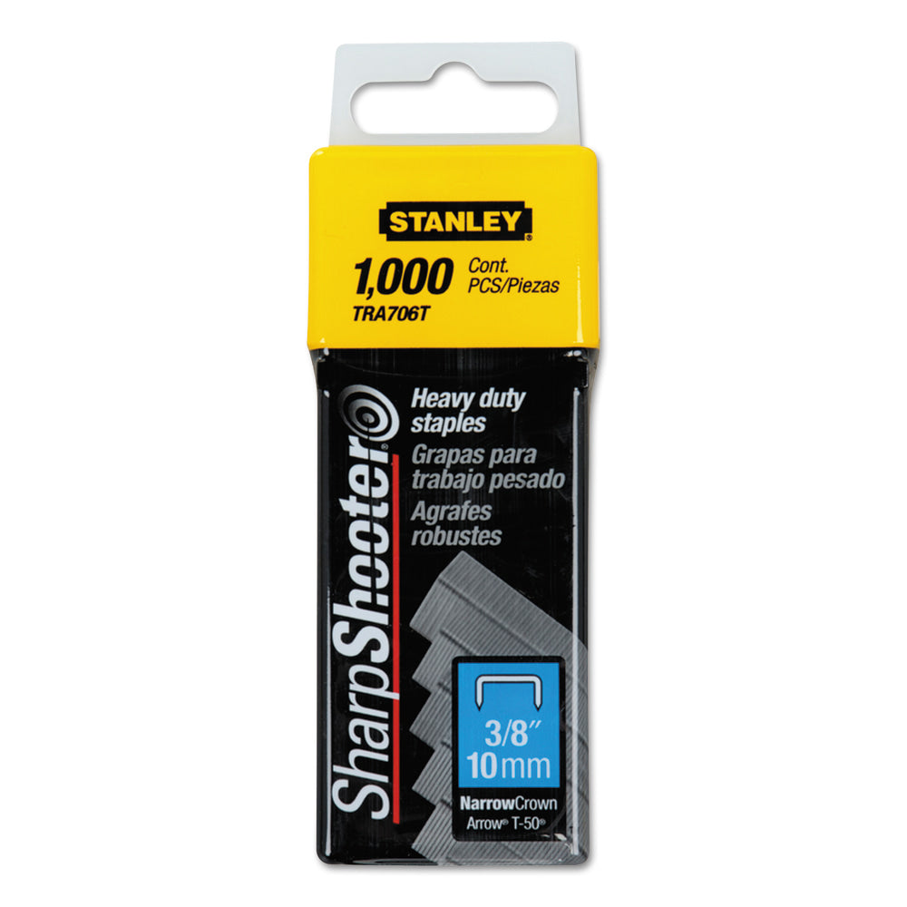 Bostitch SharpShooter Heavy Duty Staples, 3/8in, Box Of 1,000