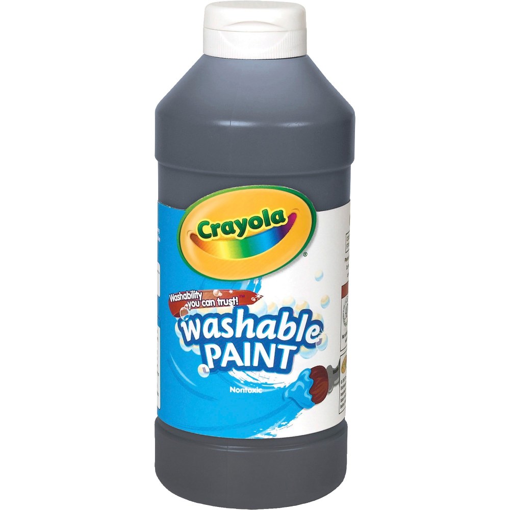 Crayola Washable Paint, Black, 16 Oz