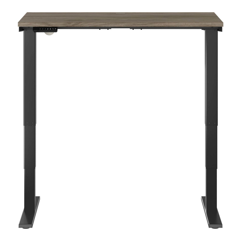 Bush Business Furniture Move 40 Series Electric 48inW x 24inD Electric Height-Adjustable Standing Desk, Modern Hickory/Black, Standard Delivery