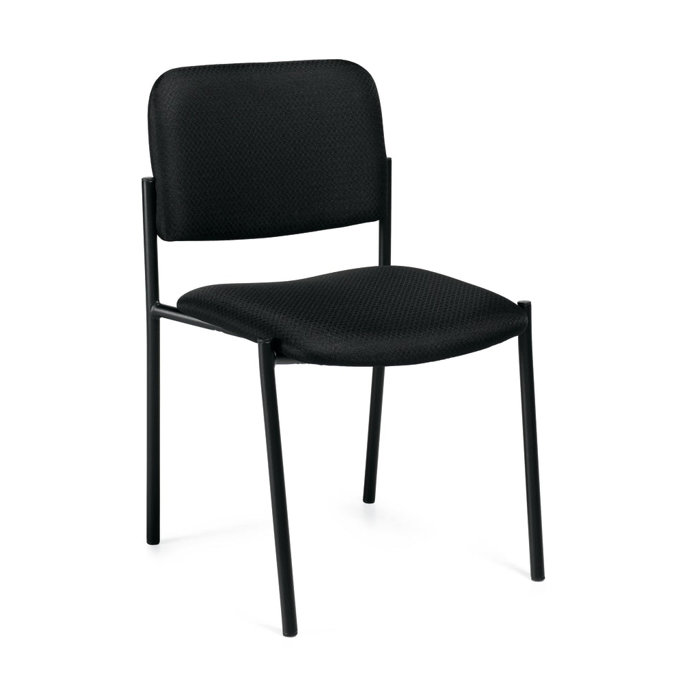 Offices To Go Stackable Chair, 32inH x 22 1/2inW x 19 1/2inD, Black