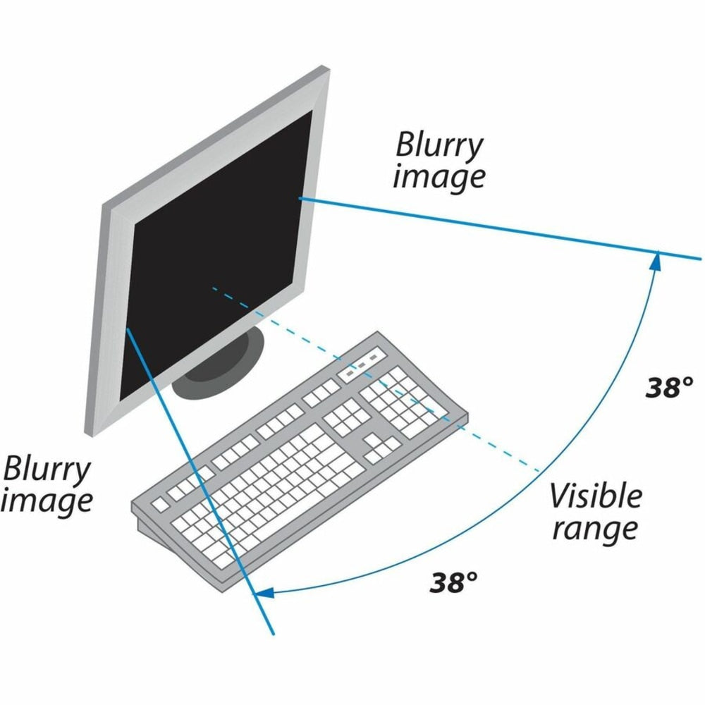 Kantek LCD Privacy/antiglare Wide Screen Filters Silver - For 22in Widescreen Monitor - Scratch Resistant - Anti-glare - 1