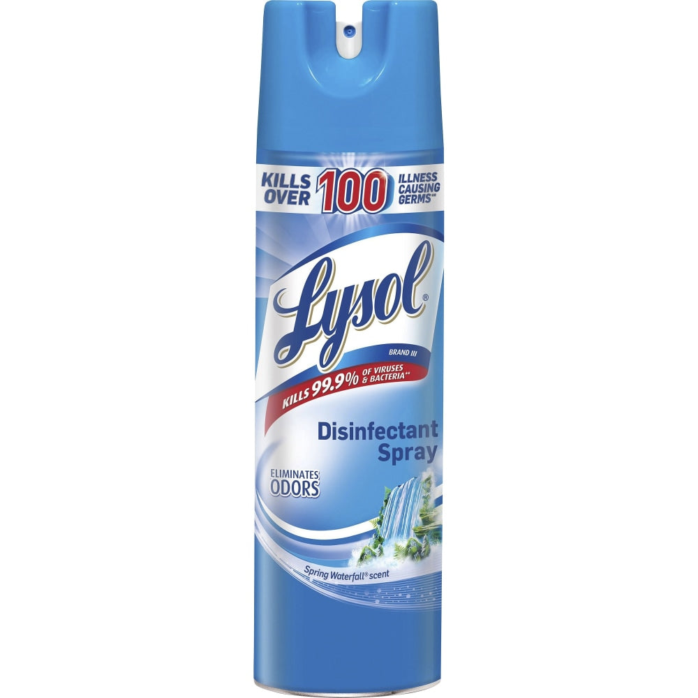 Lysol Spring Waterfall Disinfectant Spray - Spray - 19 fl oz (0.6 quart) - Waterfall Scent - 1 Each