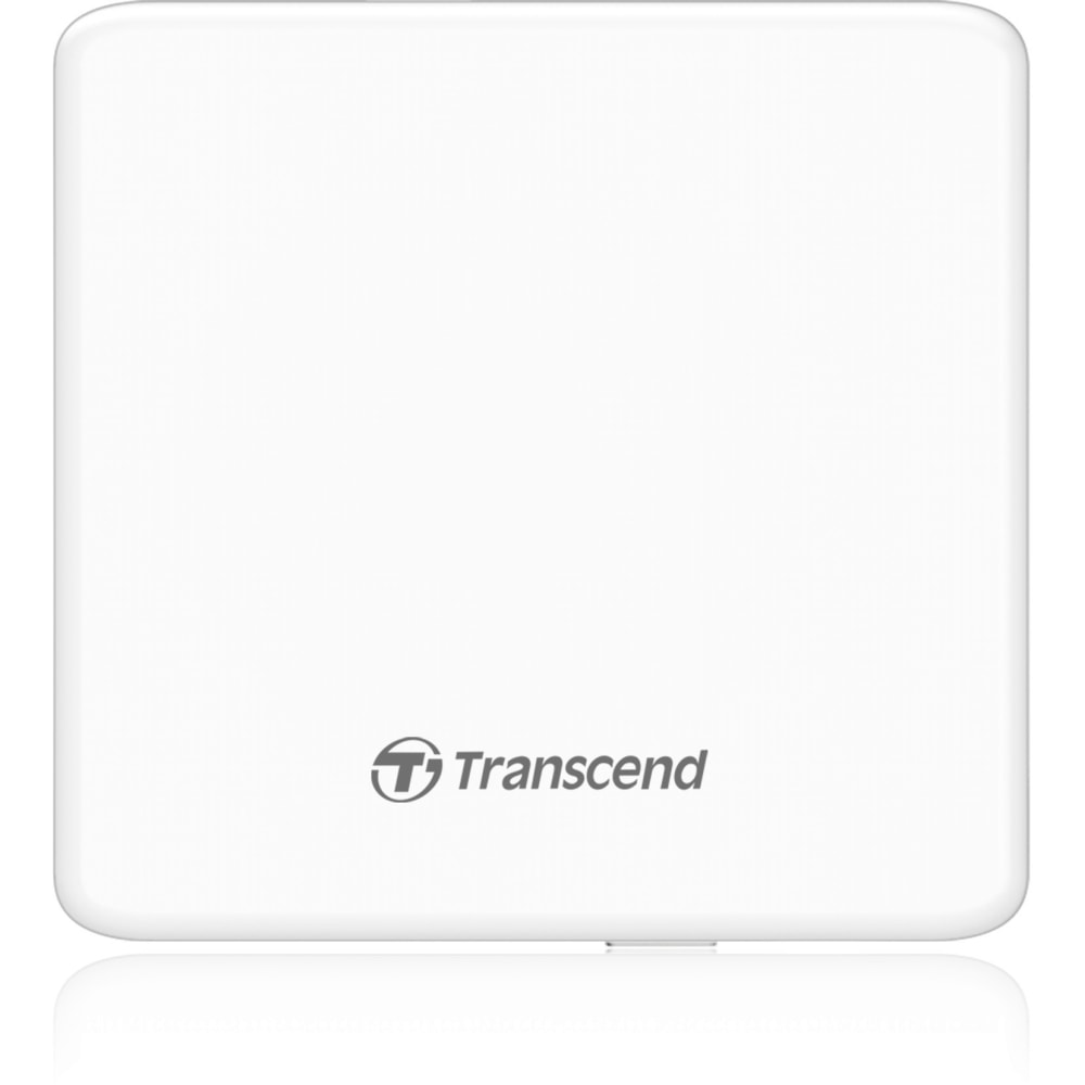 Transcend DVD-Writer - White - DVD-RAM/±R/±RW Support - 24x CD Read/24x CD Write/24x CD Rewrite - 8x DVD Read/8x DVD Write/8x DVD Rewrite - Double-layer Media Supported - USB 2.0 - Slimline