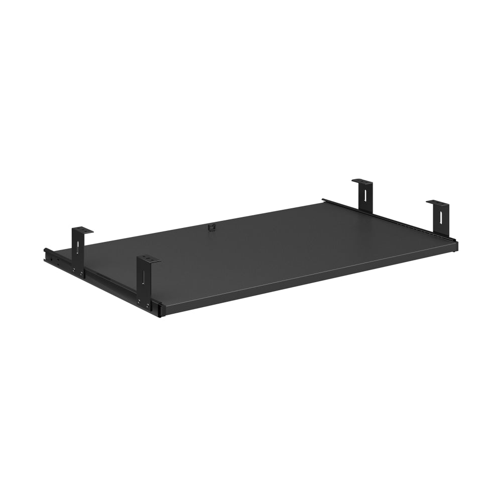 Sauder Keyboard Shelf For Affirm Desks, 5/8inH x 27inW x 14-1/2inD, Black