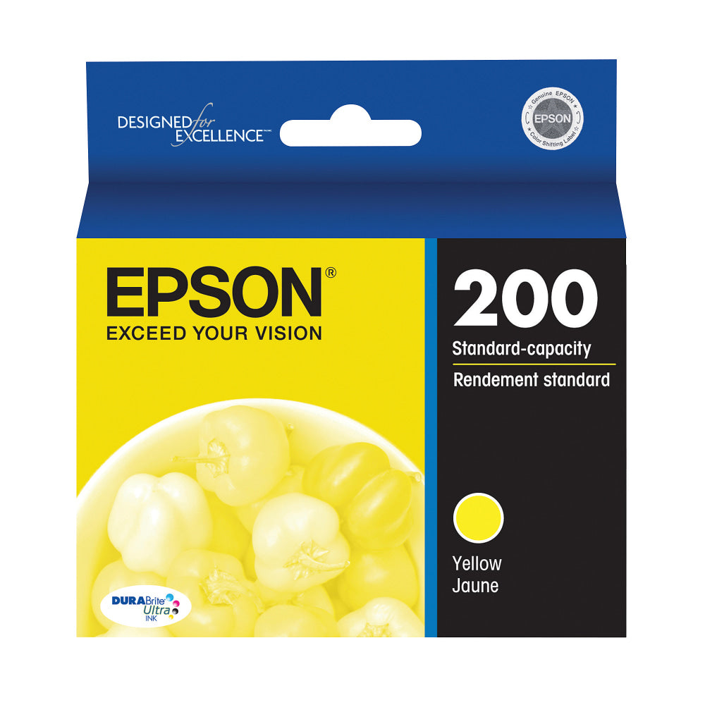 Epson 200 DuraBrite Ultra Yellow Ink Cartridge, T200420