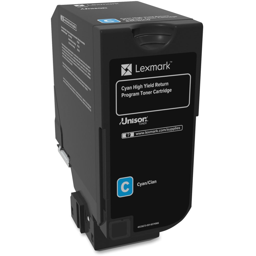 Lexmark 84C1HC0 Cyan High Yield Return Program Toner Cartridge