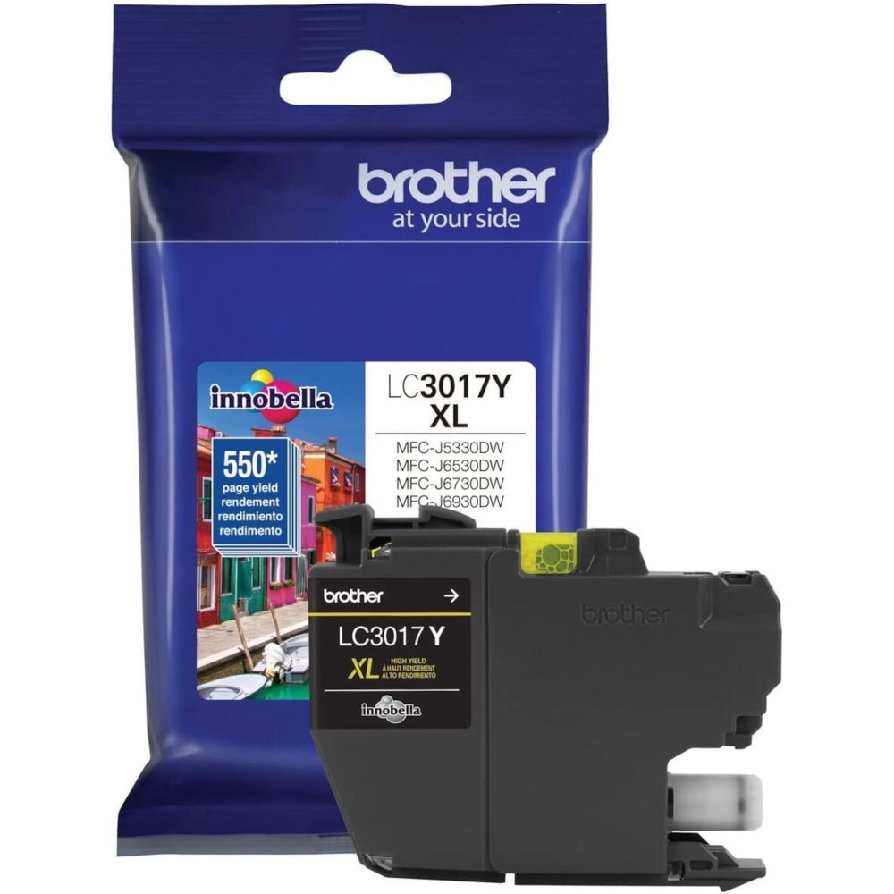 Brother LC3017I Yellow High-Yield Ink Cartridge, LC3017Y