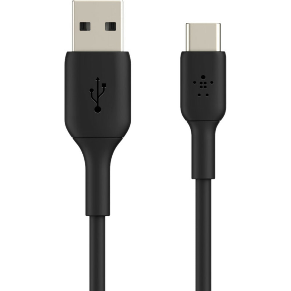 Belkin BoostCharge USB-C to USB-A Cable (1 meter / 3.3 foot, Black) - 3.28 ft USB/USB-C Data Transfer Cable for Smartphone - First End: 1 x USB Type C - Male - Second End: 1 x USB Type A - Male - Black