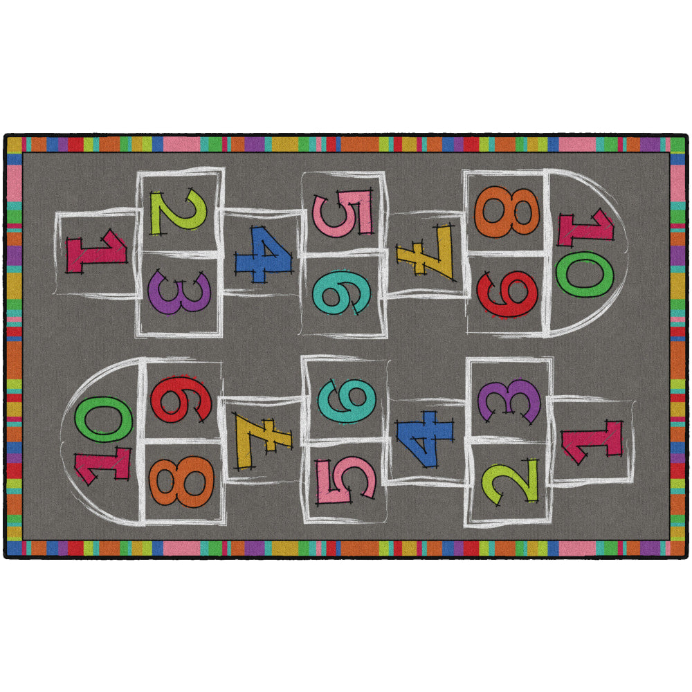 Flagship Carpets Hopscotch Area Rug, 5ftH x 8ftW