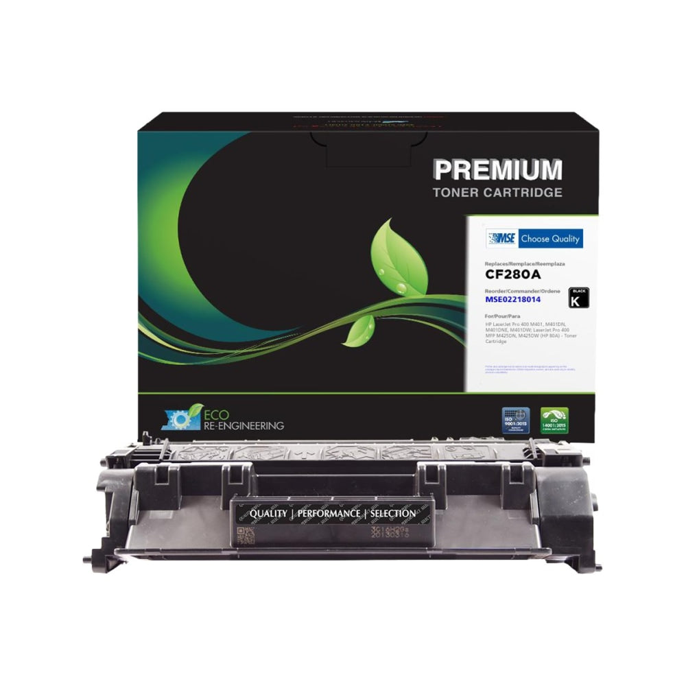 MSE Remanufactured Black Toner Cartridge Replacement For HP CF280A