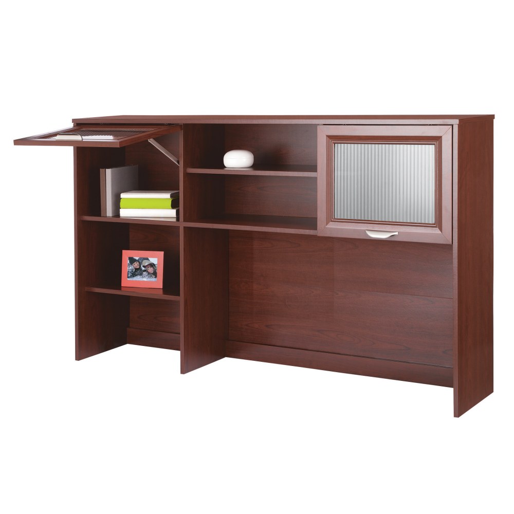 Realspace Magellan 58inW Hutch For Corner/L-Desk, Classic Cherry