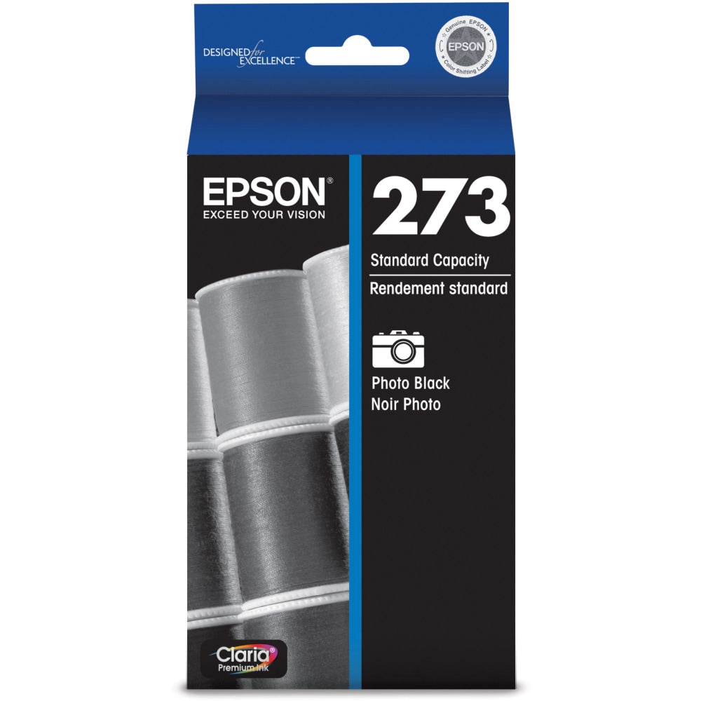 Epson 273 Claria Premium Photo Black Ink Cartridge, T273120-S