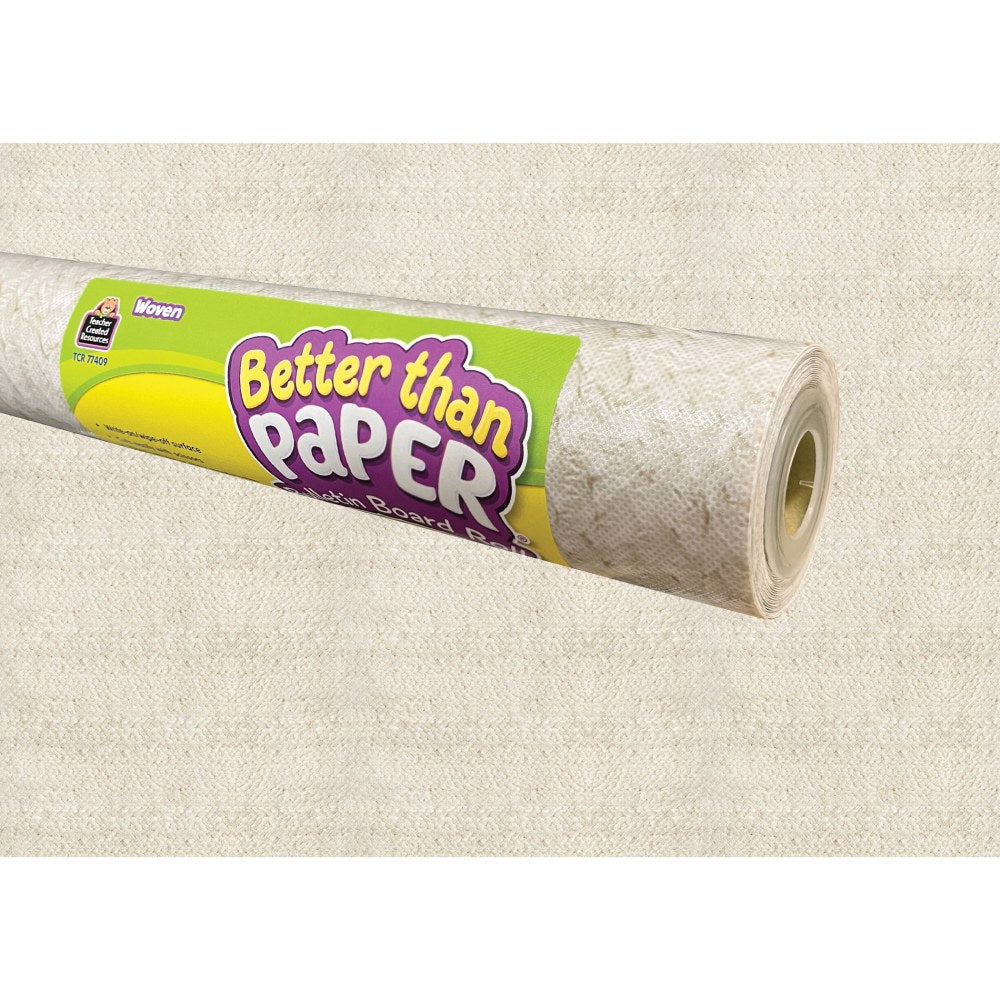 Teacher Created Resources Better Than Paper Bulletin Board Paper Rolls, 4ft x 12ft, Woven, Pack Of 4 Rolls