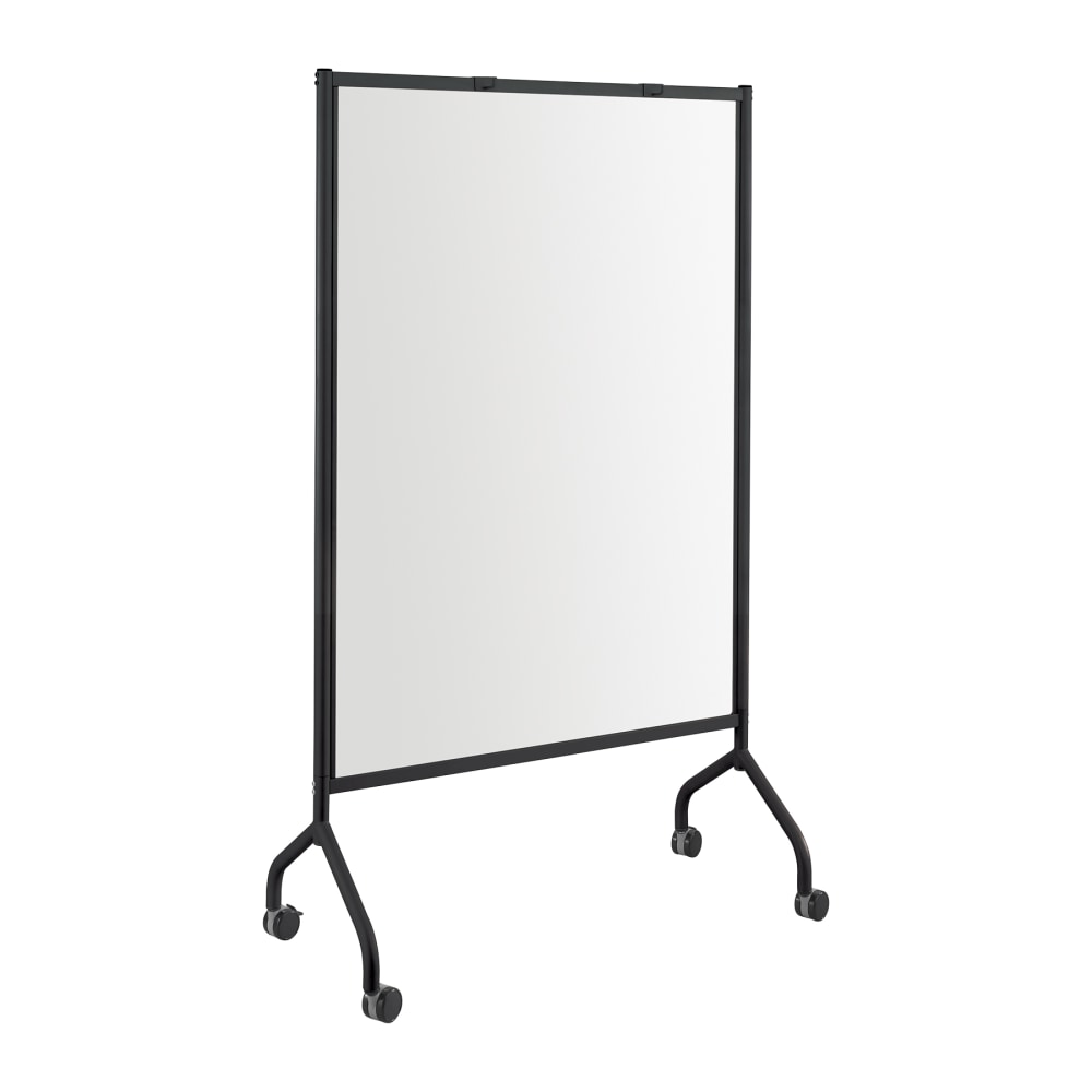 Safco Impromptu Full Magnetic Dry-Erase Whiteboard Screen, 42in x 72in, Steel Frame With Black Finish