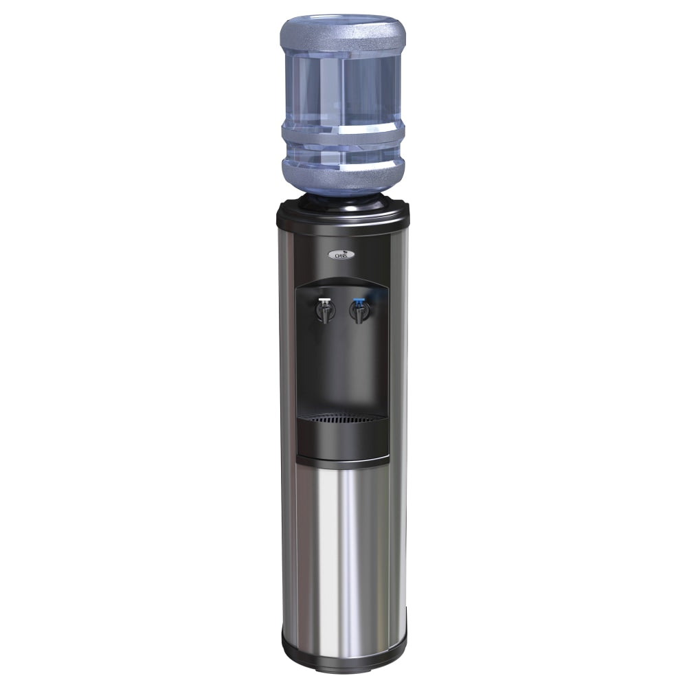 Oasis Artesian Cook n Cold Floorstand Bottle Water Dispenser, 38 1/8inH x 12inW x 12 1/2inD, Stainless