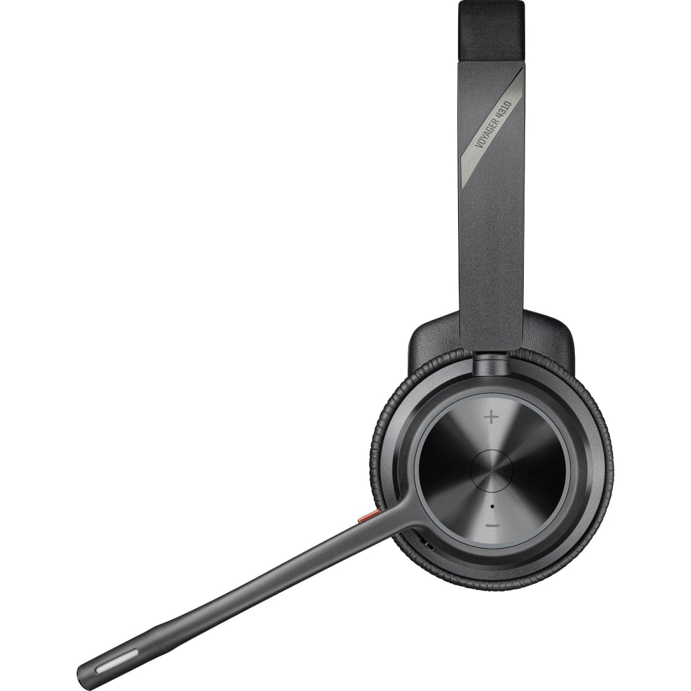 Poly Voyager 4310 USB-C Headset - Siri, Google Assistant - Mono - USB Type A, USB Type C - Wired/Wireless - Bluetooth - 164 ft - 20 Hz - 20 kHz - On-ear - Monaural - Ear-cup - 4.92 ft Cable - Electret Condenser, MEMS Technology Microphone