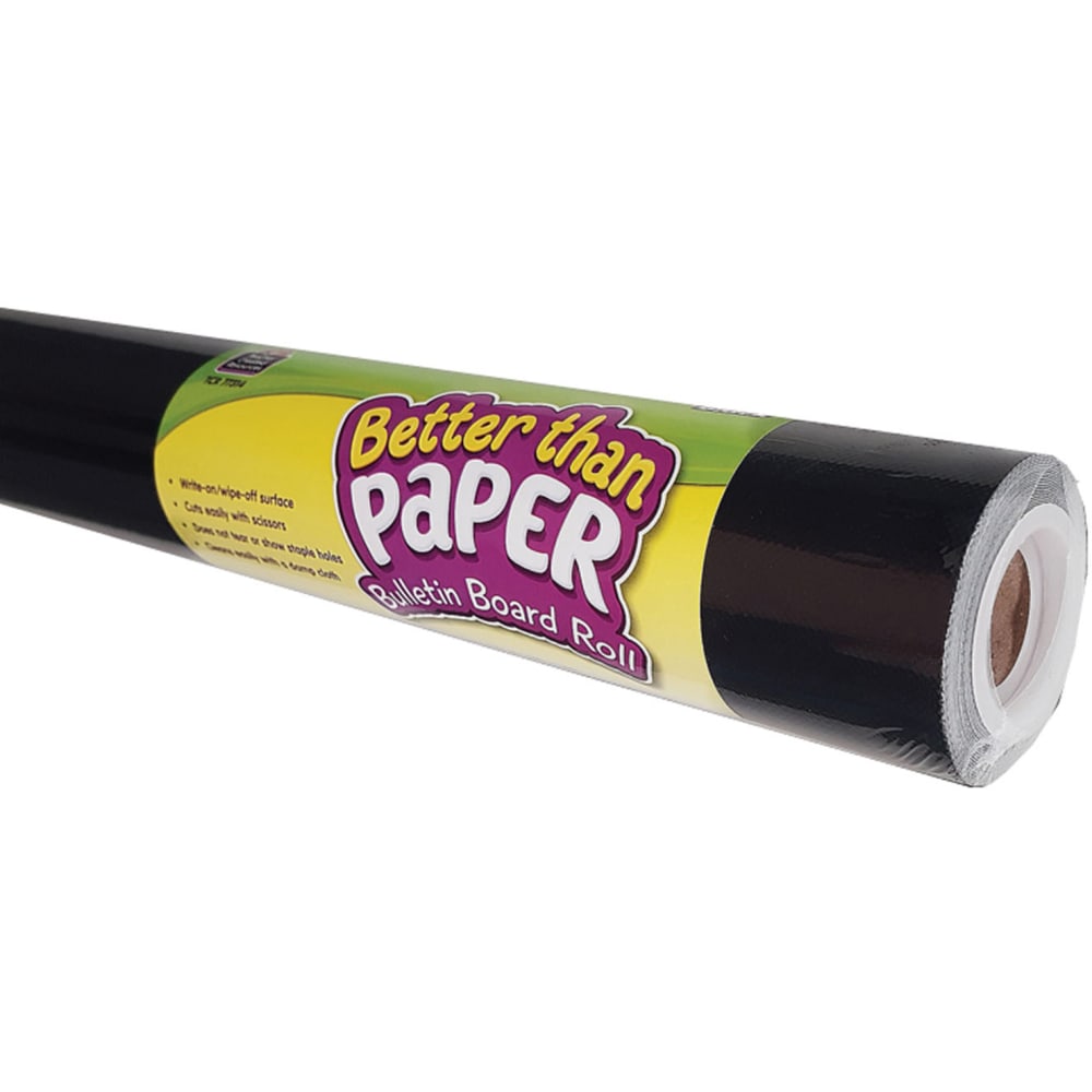 Teacher Created Resources Better Than Paper Bulletin Board Paper Rolls, 4ft x 12ft, Black, Pack Of 4 Rolls