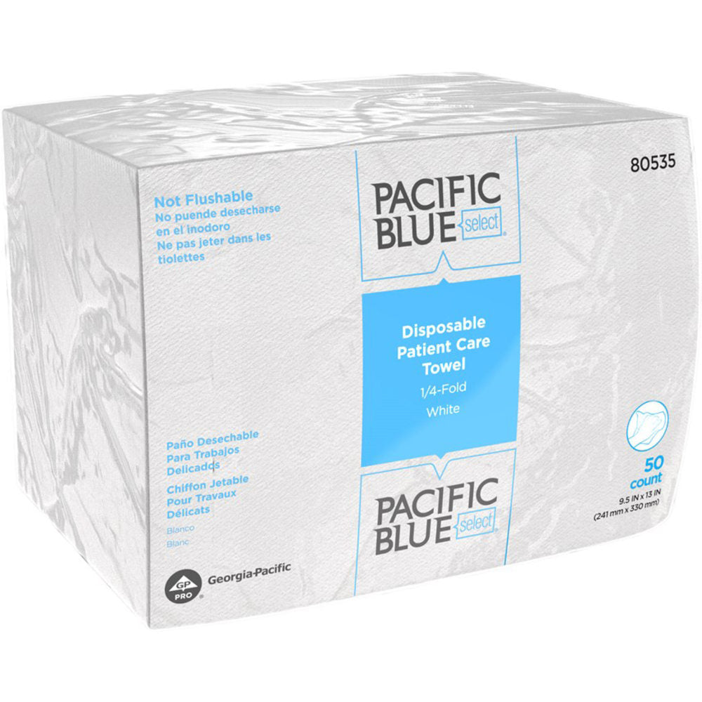 Pacific Blue Select A400 Disposable Patient Care Washcloth, 20 Sheets Per Container, Case Of 20