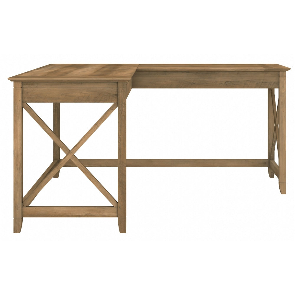 Bush Business Furniture Key West 60inW L-Shaped Corner Desk, Reclaimed Pine, Standard Delivery