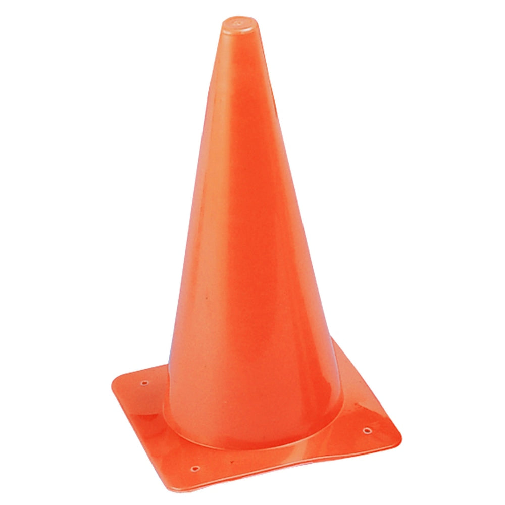 Champion Sports Safety Cones, 15in x 8in, Fluorescent Orange, Pack Of 3 Cones