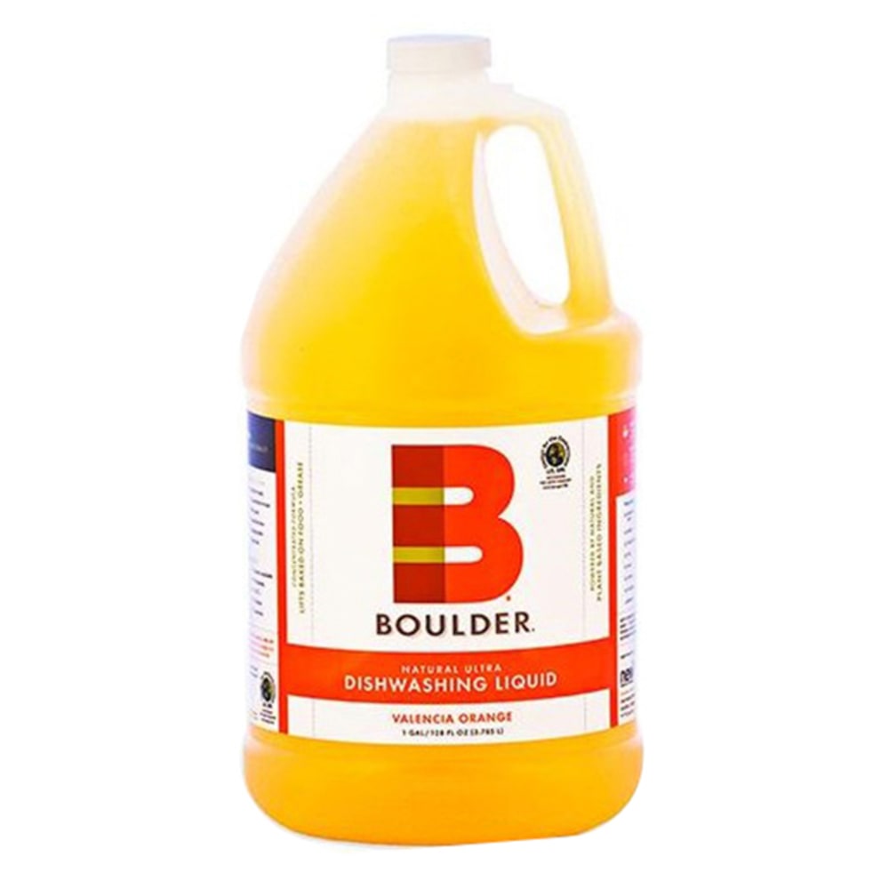 Boulder Clean BOULDER Dishwashing Liquid, 1 Gallon Jug, Valencia Orange