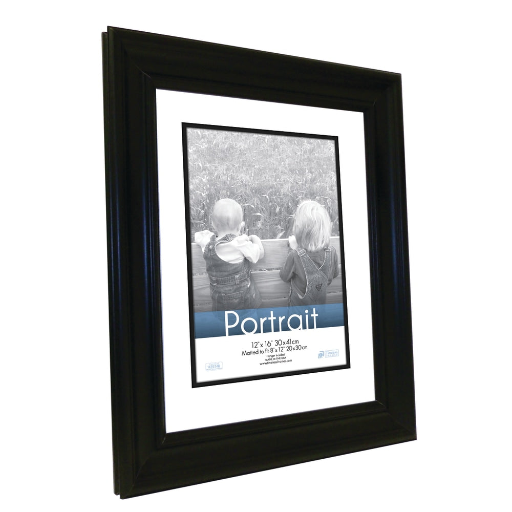 Timeless Frames Lauren Frame, Portrait, 12in x 16in, Black