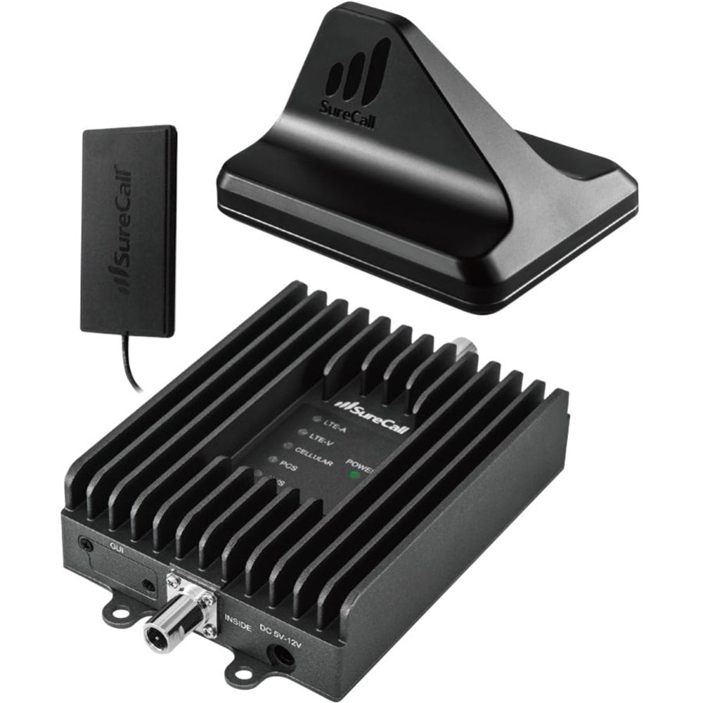 SureCall Fusion2Go Max In-Vehicle Cell Phone Signal Booster - 698 MHz, 776 MHz, 824 MHz, 1850 MHz, 1710 MHz, 728 MHz, 746 MHz, 869 MHz, 1930 MHz, 2110 MHz to 716 MHz, 787 MHz, 849 MHz, 1915 MHz, 1755 MHz, 746 MHz, 757 MHz, 894 MHz, 1995 MHz, 2155 MHz