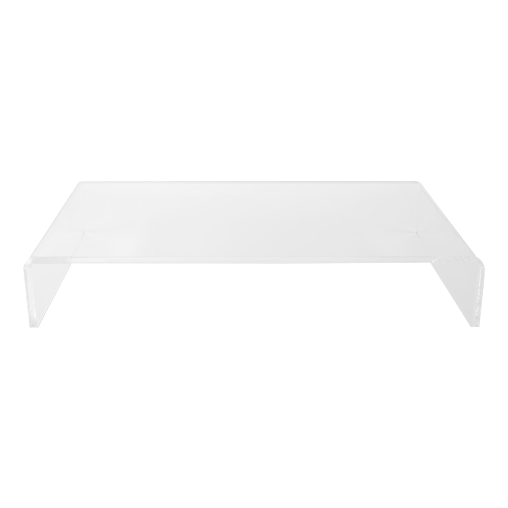 Realspace Vayla Acrylic Monitor Stand, 3-5/8inH x 21-5/8inW x 11-3/4inD, Clear