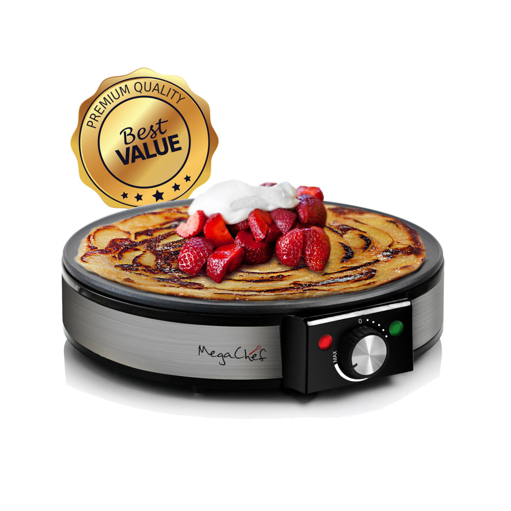 MegaChef Crepe And Pancake Maker, Black